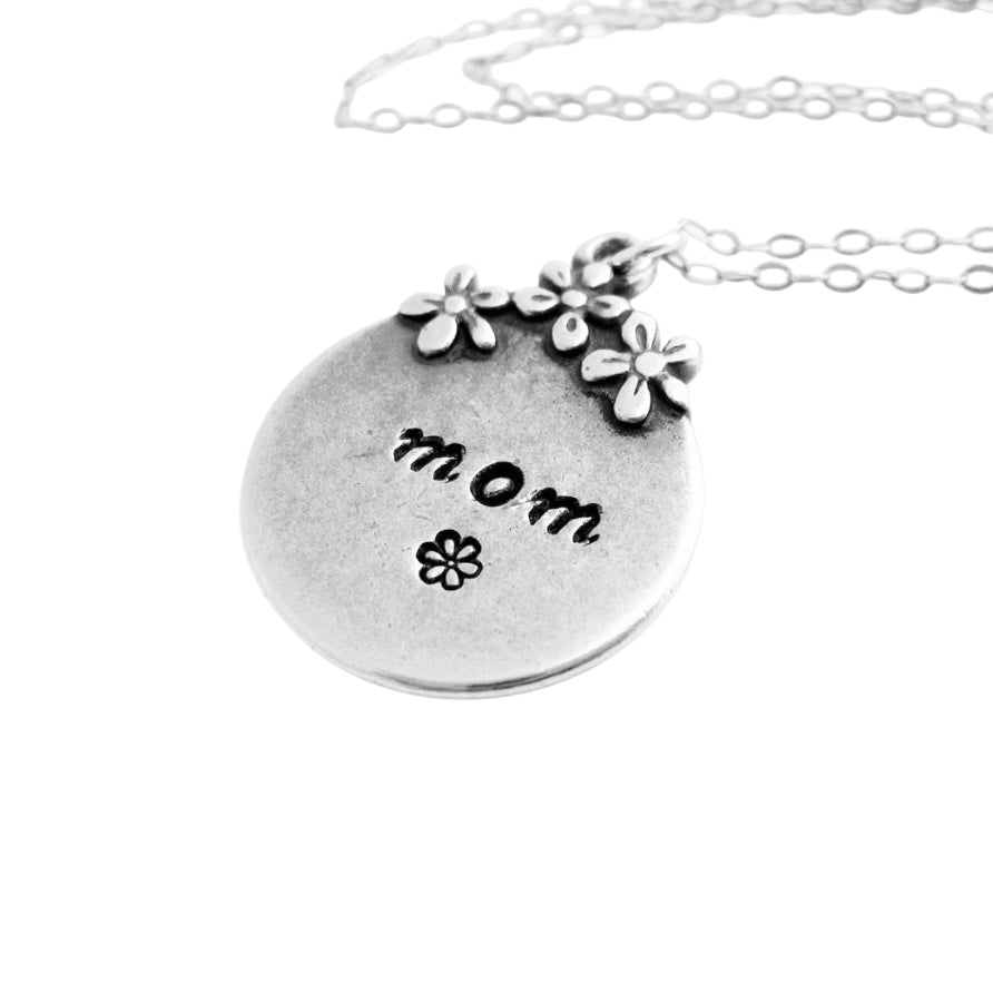 Mothers Necklace Hand Stamped Personalized Gift