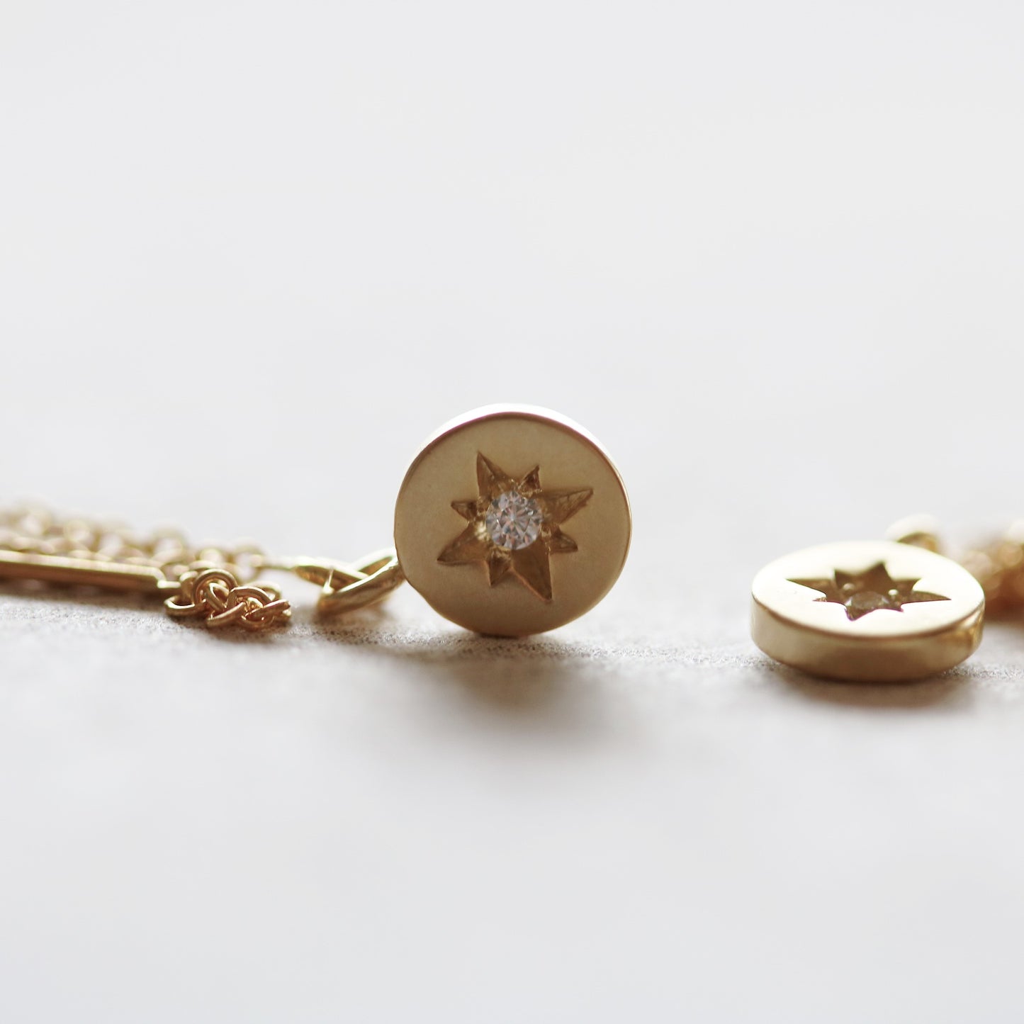 North Star Threader Style Earrings Gold Filled or Sterling Silver - Sienna Grace Jewelry