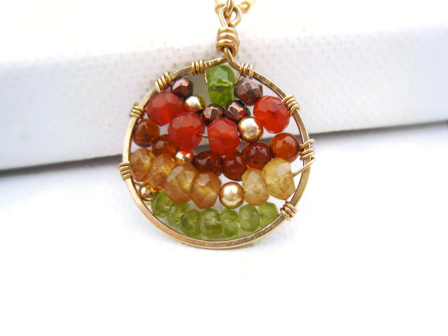Mosaic Gemstone Necklace - Sienna Grace Jewelry | Pretty Little Handcrafted Sparkles