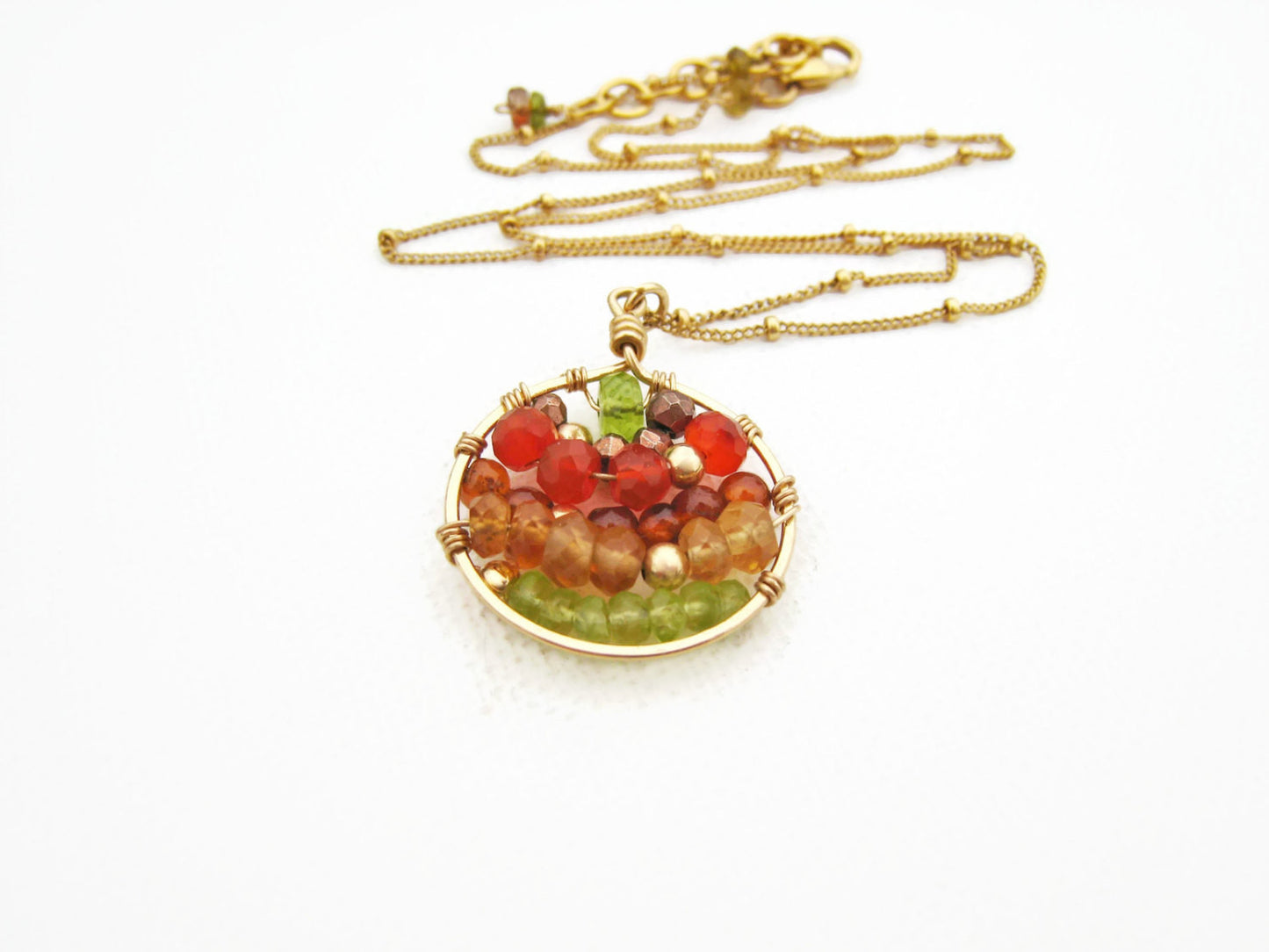 Mosaic Gemstone Necklace - Sienna Grace Jewelry | Pretty Little Handcrafted Sparkles