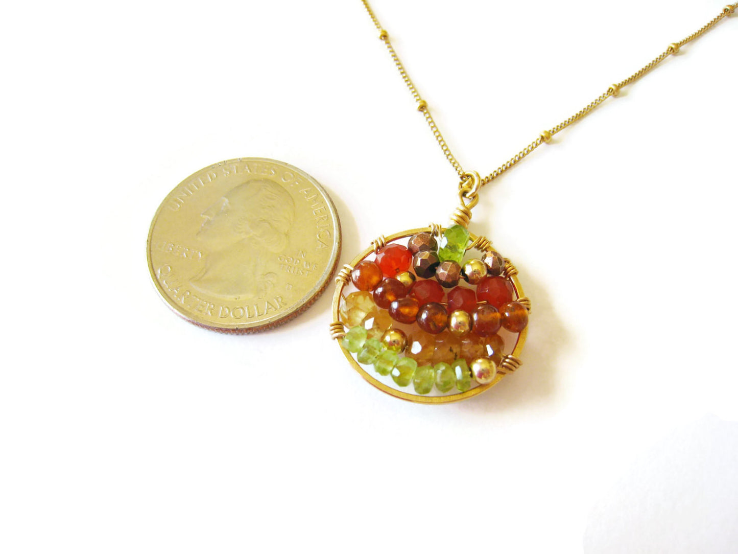 Mosaic Gemstone Necklace - Sienna Grace Jewelry | Pretty Little Handcrafted Sparkles