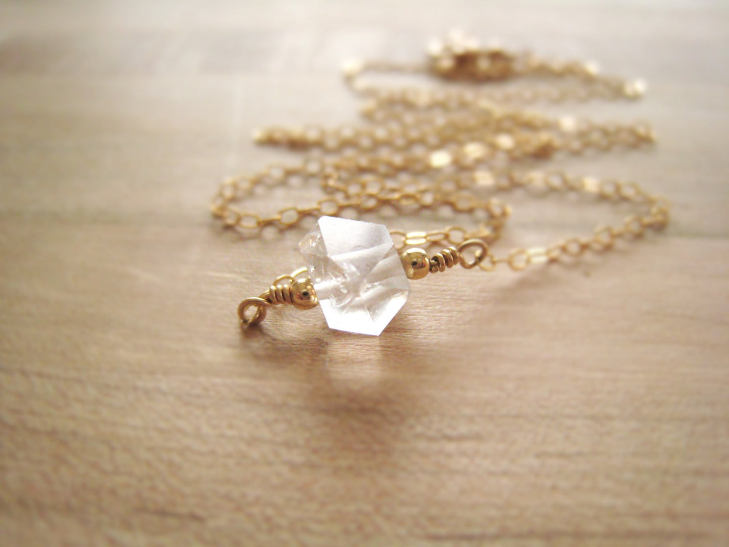 Herkimer Diamond Necklace - Sienna Grace Jewelry | Pretty Little Handcrafted Sparkles