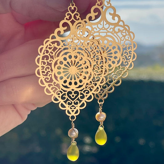 Filigree Bohemian Statement Earrings