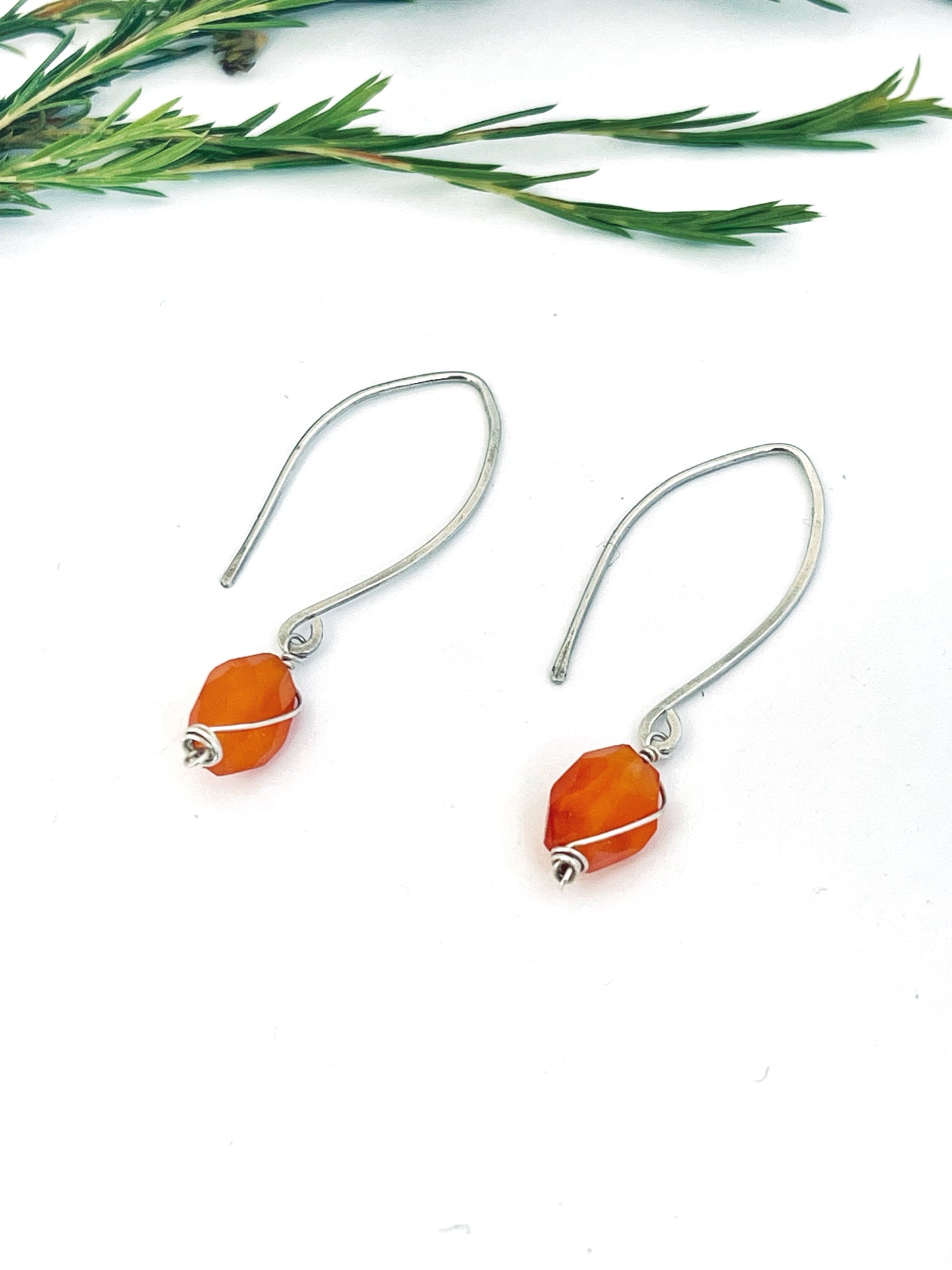 Carnelian Drop Earrings