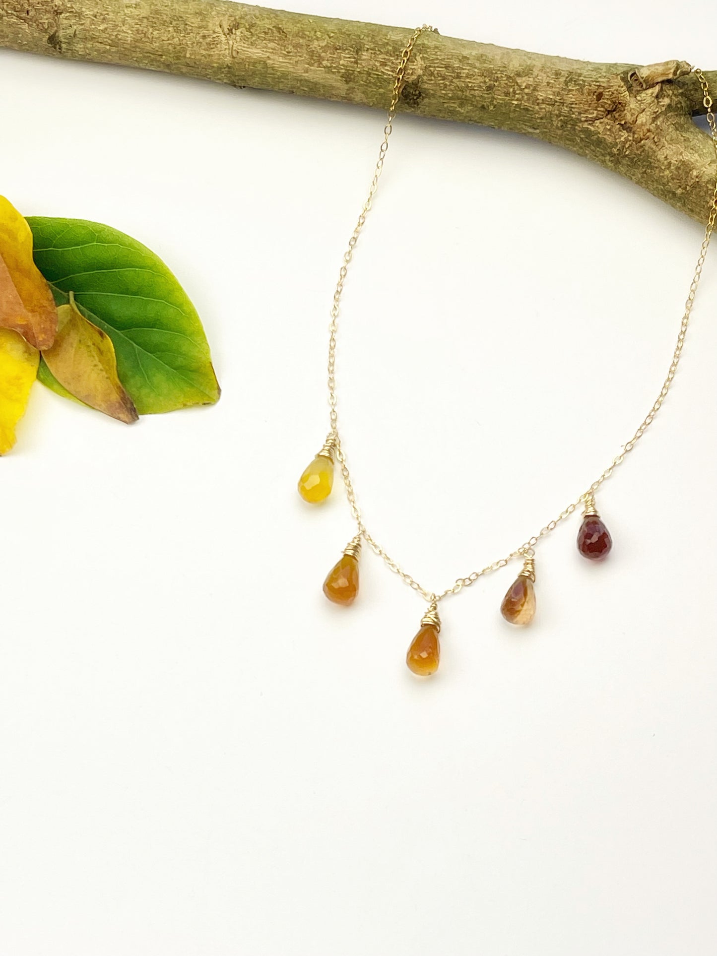 Hessonite Garnet Necklace