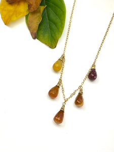 Hessonite Garnet Necklace