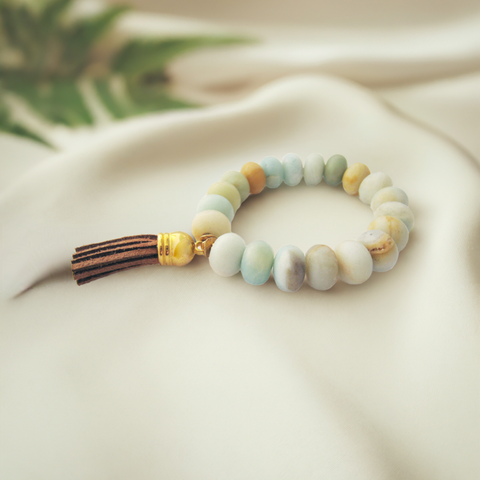 Amazonite Stretch Stacking Bracelet