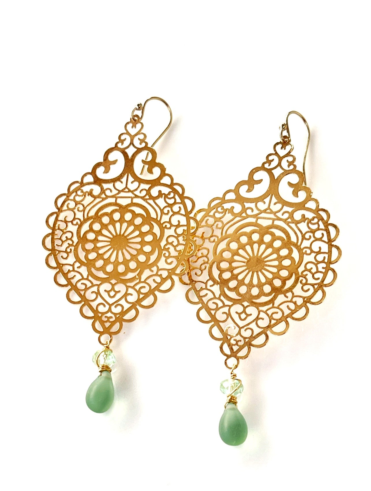 Filigree Statement Earrings - Sienna Grace Jewelry