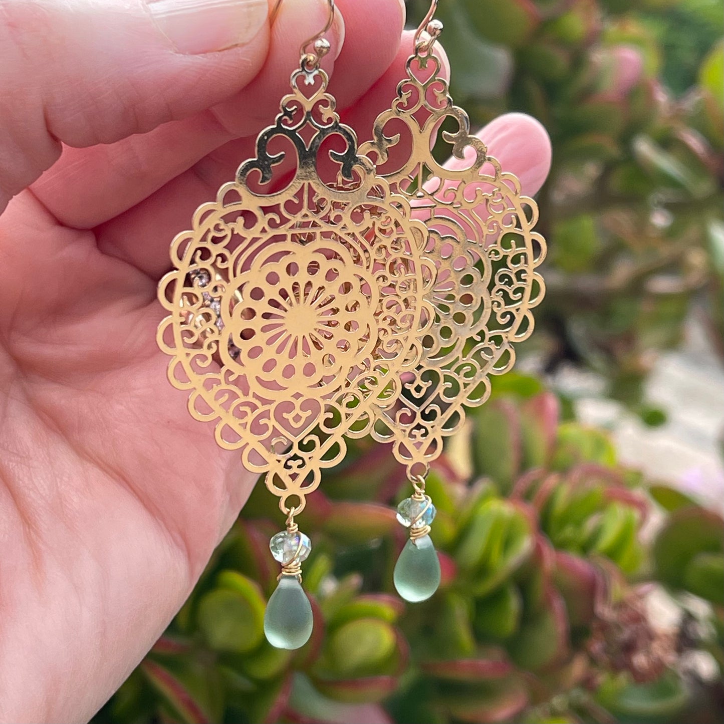 Filigree Statement Earrings - Sienna Grace Jewelry