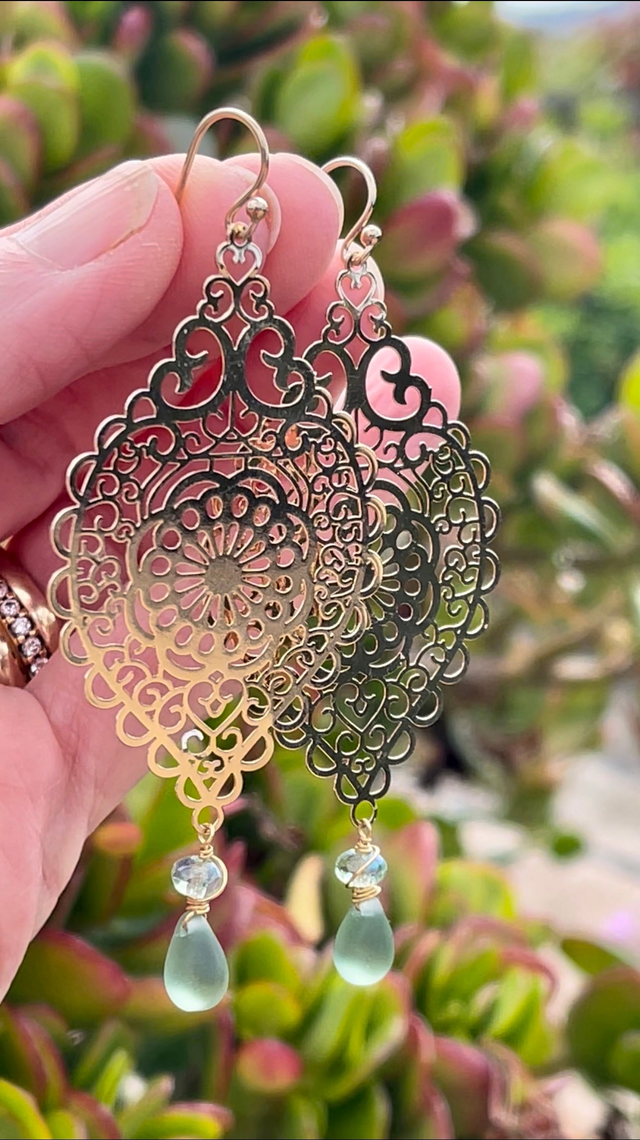 Filigree Statement Earrings - Sienna Grace Jewelry