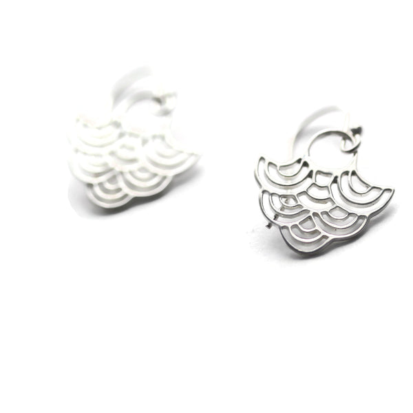 Sterling Silver Cloud Dangle Earrings Billow-Sienna Grace Jewelry 