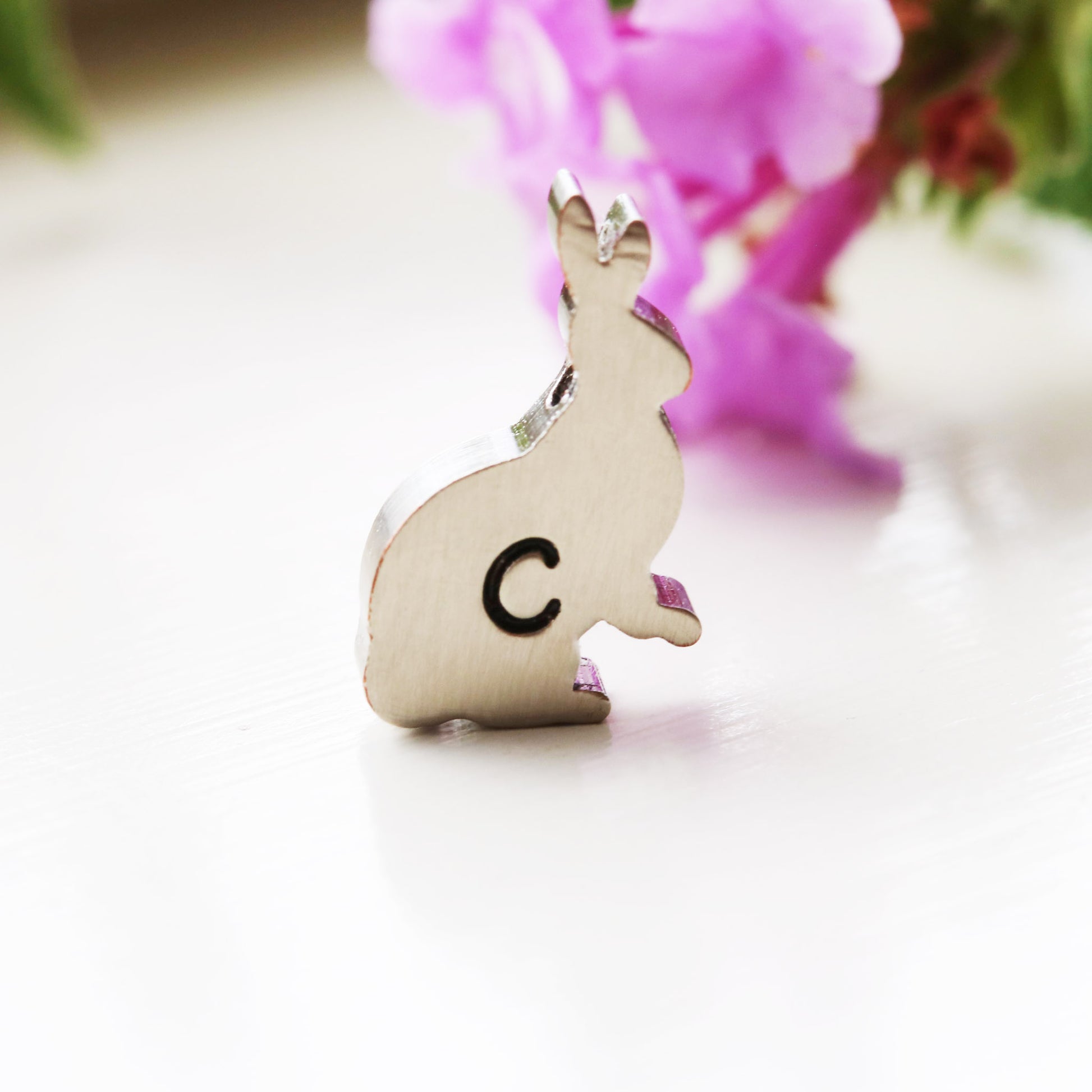 Rose Gold Bunny Rabbit Necklace Woodland Rabbit Jewelry - Sienna Grace Jewelry | Pretty Little Handcrafted Sparkles