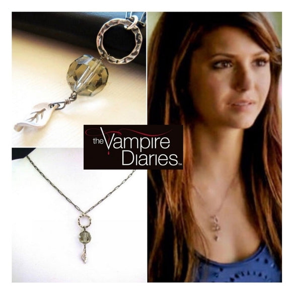As Seen On The Vampire Diaries Elena Gilbert's Vintage Crystal Necklace