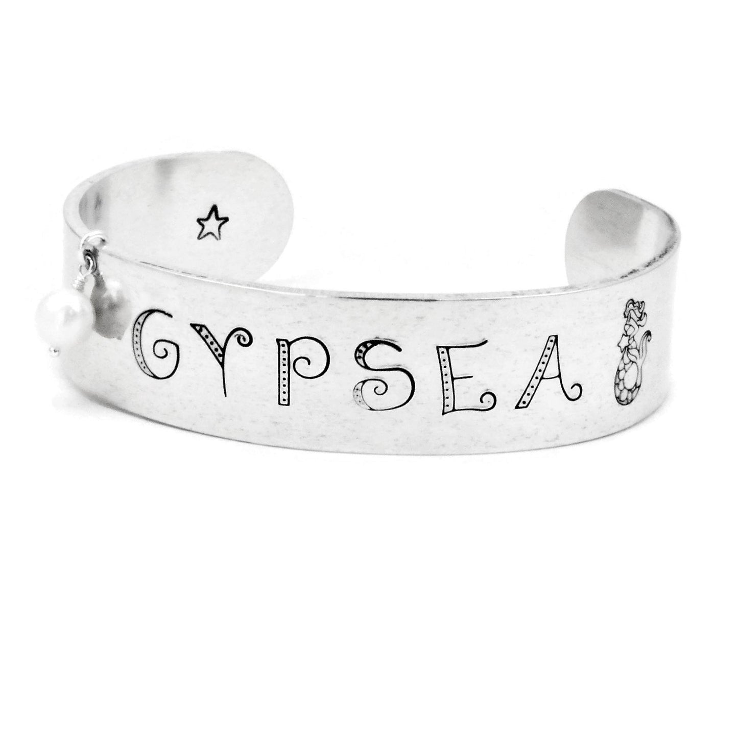 Mermaid Aluminum Adjustable Cuff Bracelet Gypsea Beach Lover Ocean Inspired - Sienna Grace Jewelry | Pretty Little Handcrafted Sparkles