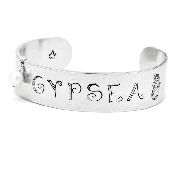 Mermaid Aluminum Adjustable Cuff Bracelet Gypsea Beach Lover Ocean Inspired - Sienna Grace Jewelry | Pretty Little Handcrafted Sparkles