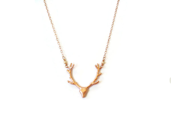 As Seen On Pretty Little Liars Rose Gold Deer Necklace - Sienna Grace Jewelry | Pretty Little Handcrafted Sparkles