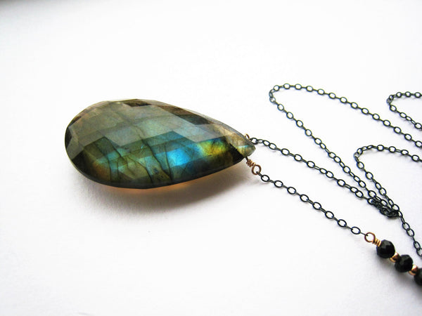 Labradorite Necklace Customize Your Pendant Necklace - Sienna Grace Jewelry | Pretty Little Handcrafted Sparkles