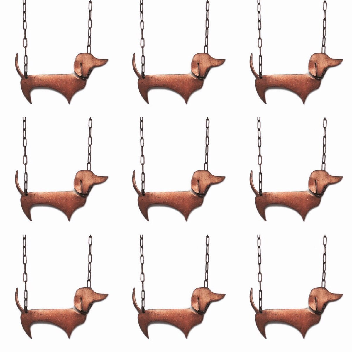 Dachshund Necklace Vintage Copper Sausage Dog Jewelry - Sienna Grace Jewelry | Pretty Little Handcrafted Sparkles