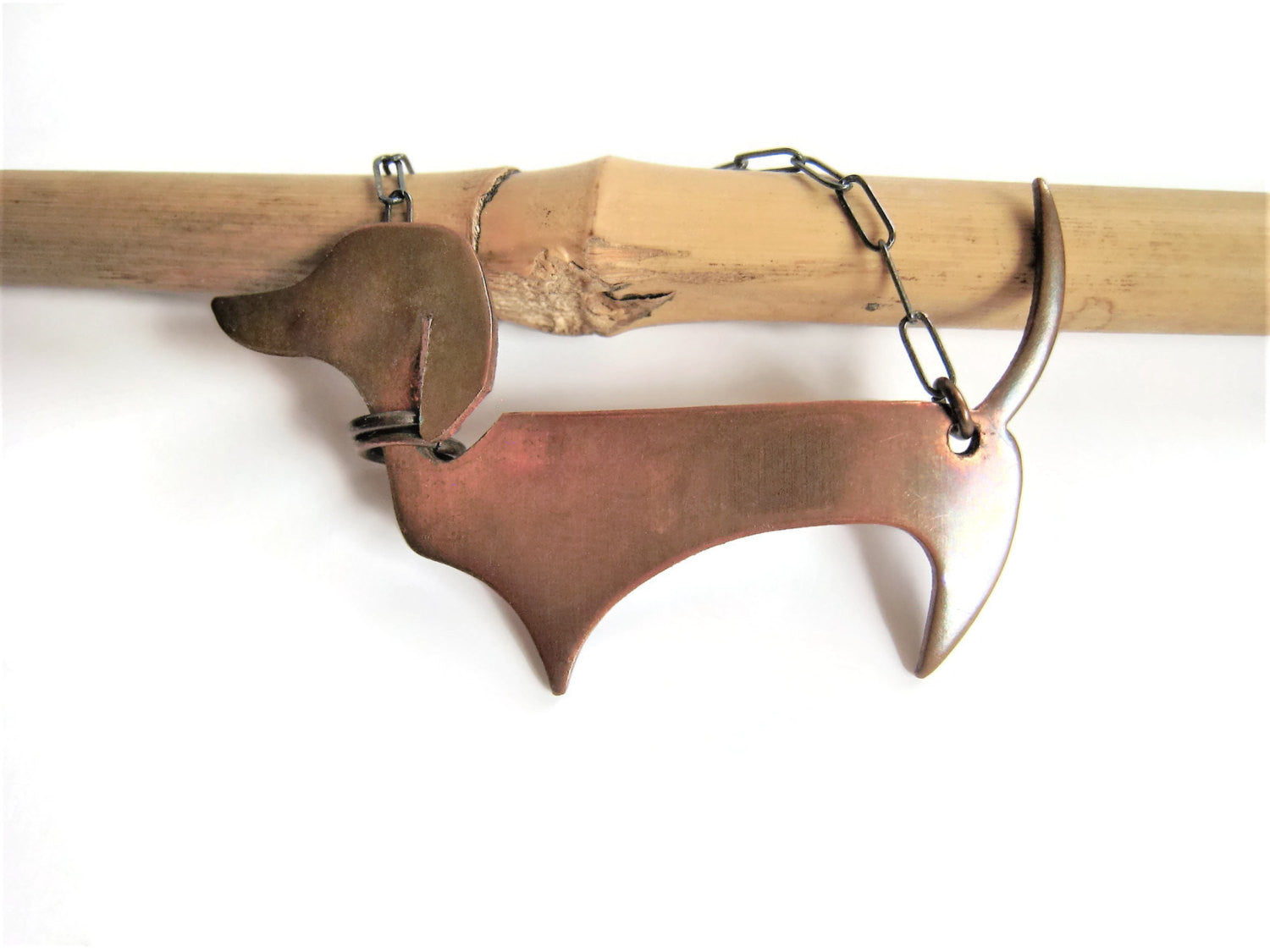Dachshund Necklace Vintage Copper Sausage Dog Jewelry - Sienna Grace Jewelry | Pretty Little Handcrafted Sparkles