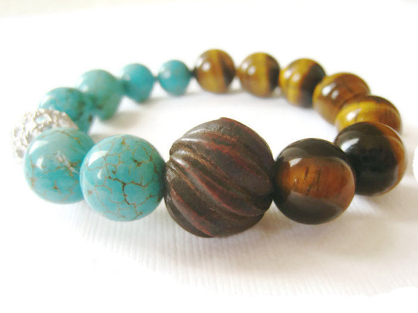 Tigers Eye Stackable Stretch Bracelet - Sienna Grace Jewelry | Pretty Little Handcrafted Sparkles