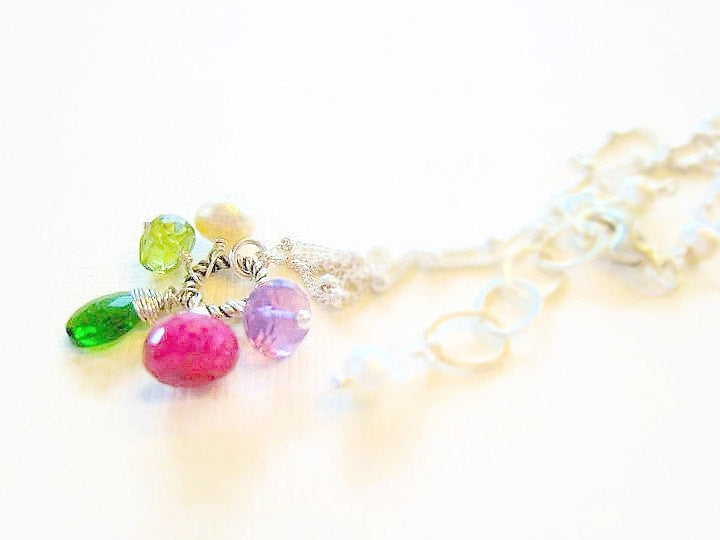 Mothers Necklace Birthstone Keepsake Jewelry For Mom Grandmother - Sienna Grace Jewelry | Pretty Little Handcrafted Sparkles