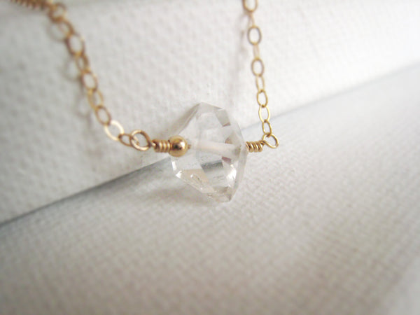 Herkimer Diamond Necklace - Sienna Grace Jewelry | Pretty Little Handcrafted Sparkles