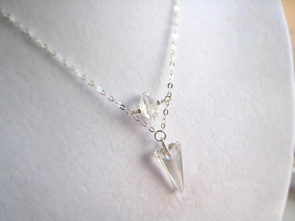 As Seen on The Vampire Diaries TVD Season 7 Caroline's Swarovski Silver Crystal Spike - Sienna Grace Jewelry | Pretty Little Handcrafted Sparkles