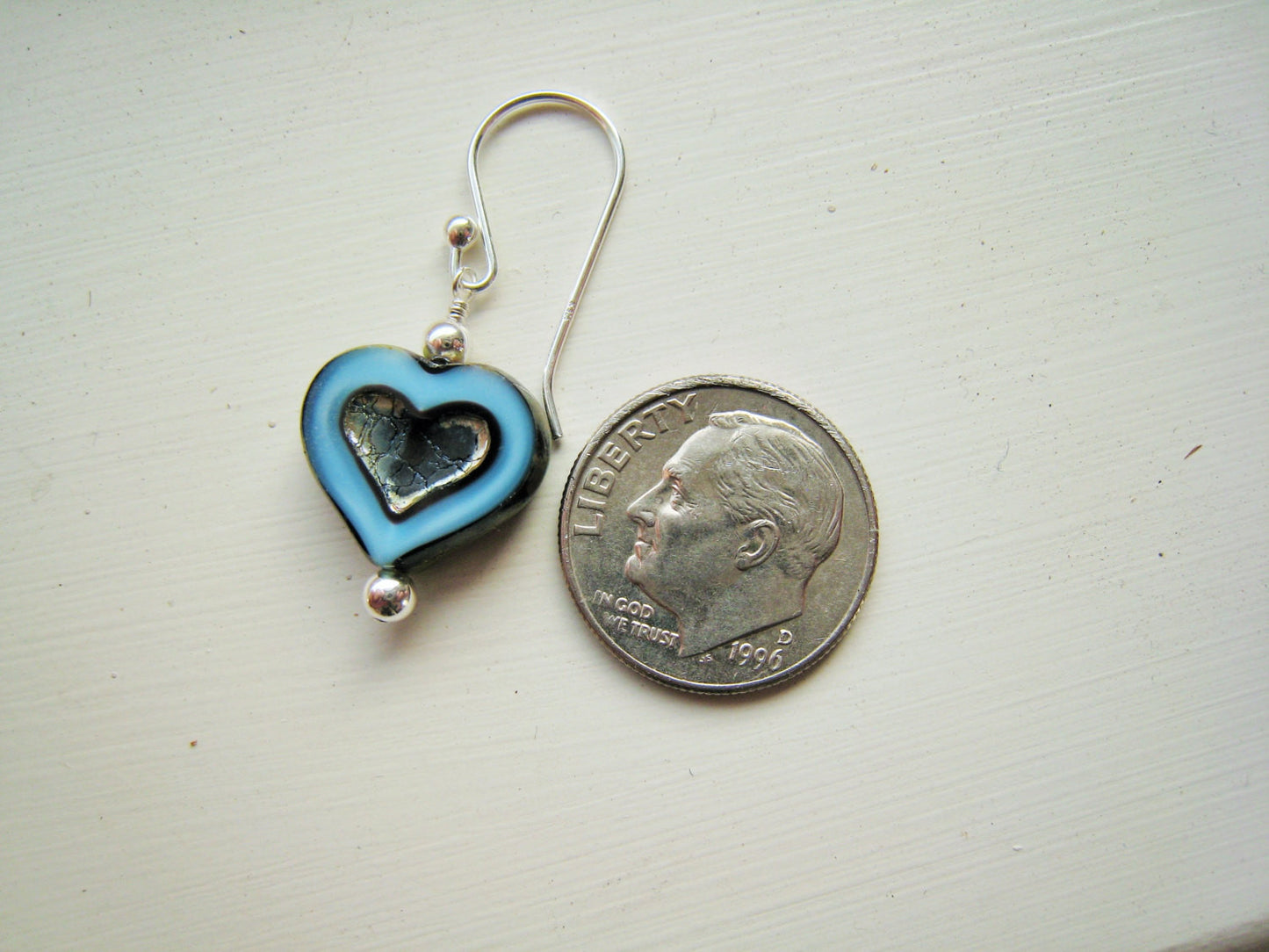 Yellow Czech Glass Heart Earrings - Sienna Grace Jewelry | Pretty Little Handcrafted Sparkles