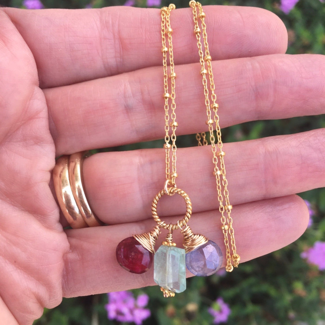 Mothers Necklace Birthstone Keepsake Jewelry For Mom Grandmother - Sienna Grace Jewelry | Pretty Little Handcrafted Sparkles