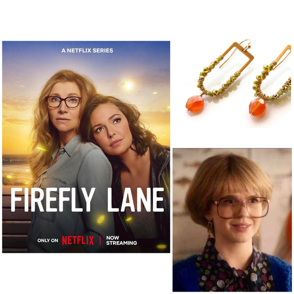 As Seen On Firefly Lane Season 2 Carnelian and Seed Bead Earrings - Sienna Grace Jewelry