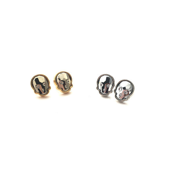 Crystal Skull Post Earrings Swarovski Crystal - Sienna Grace Jewelry | Pretty Little Handcrafted Sparkles