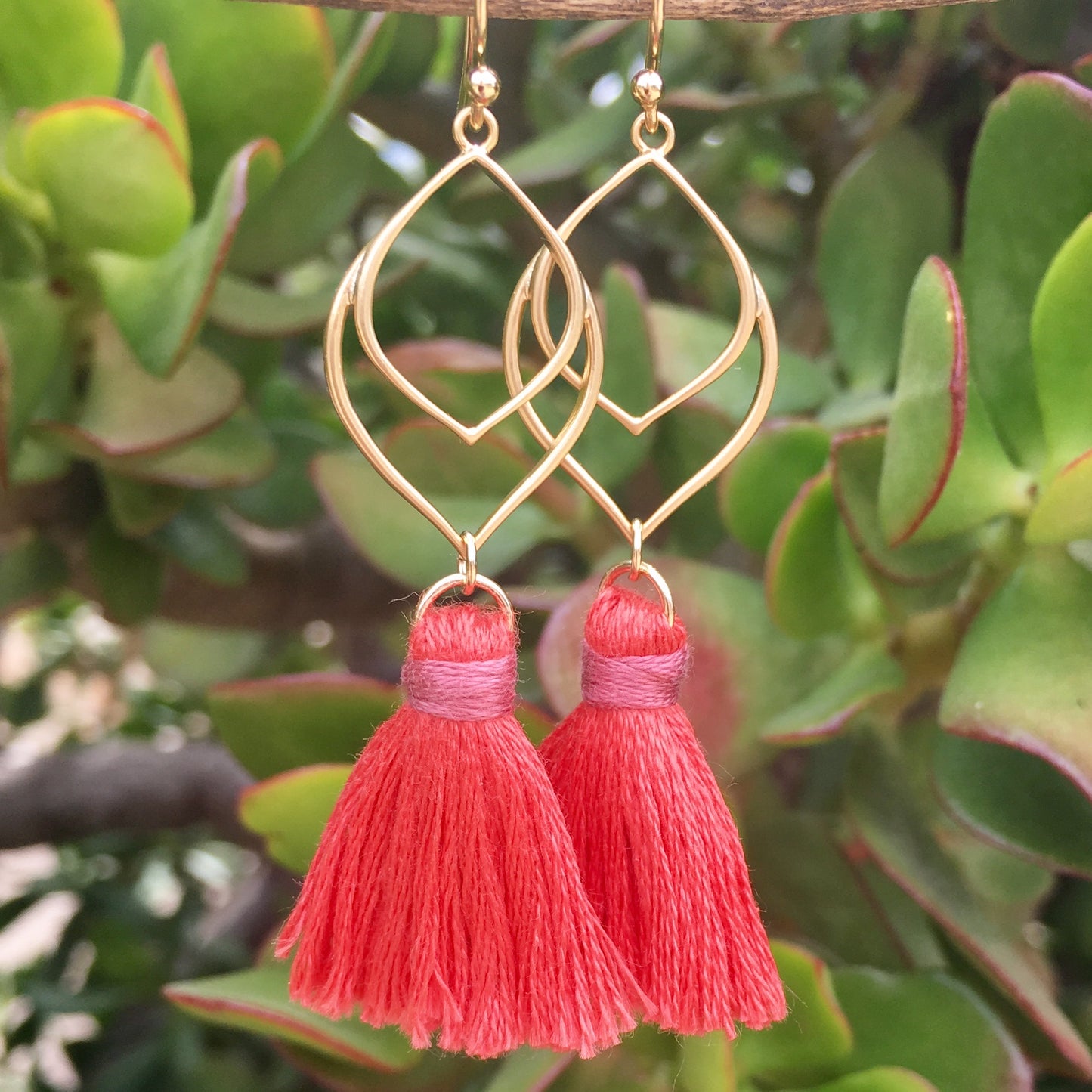 Tassel Earrings Gold or Silver Colors of Fall Bohemian Style