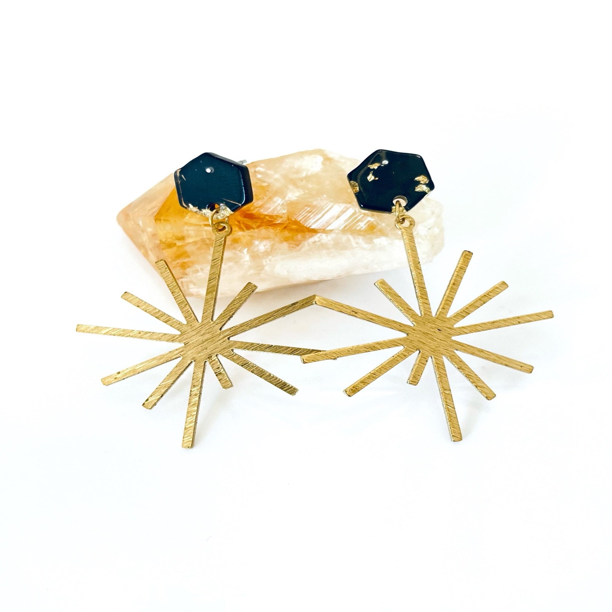 Golden Sunshine Post Earrings - Sienna Grace Jewelry